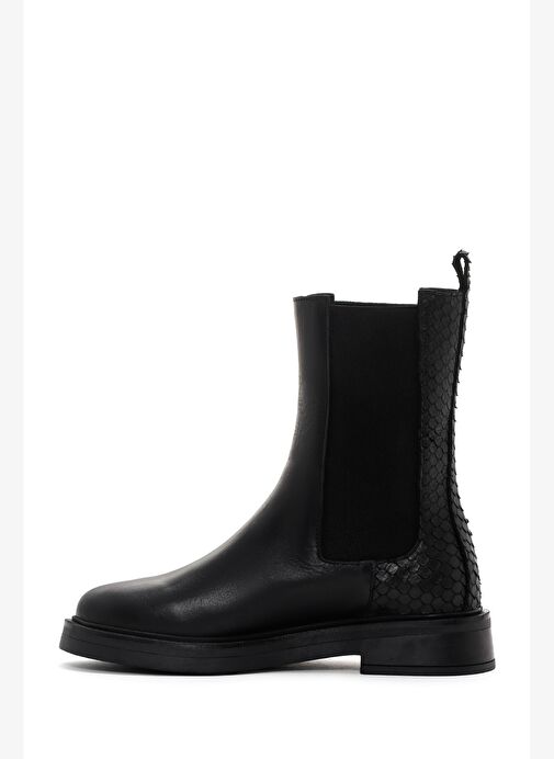 Kadın Siyah Deri Chelsea Bot 25WFD200414 - Görsel 3