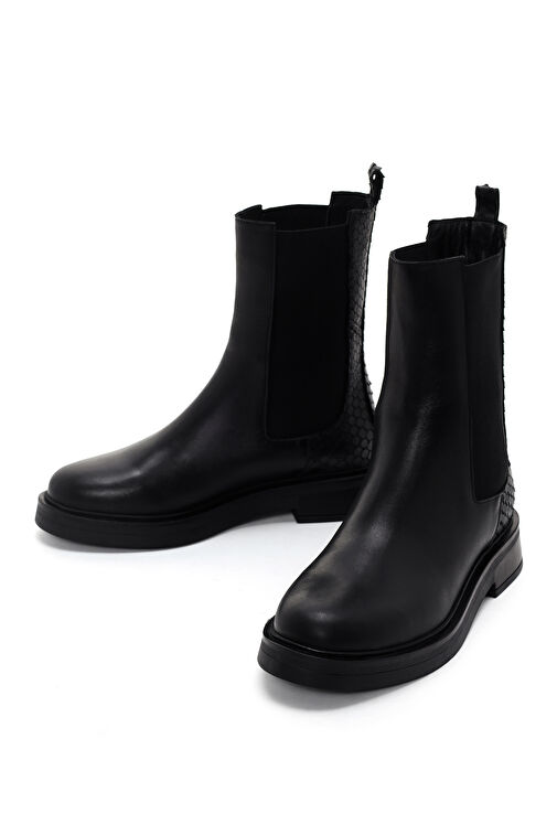 Derimod Derimod Kadın Siyah Deri Chelsea Bot 24WFD200014 | Boyner Siyah - 7. görsel