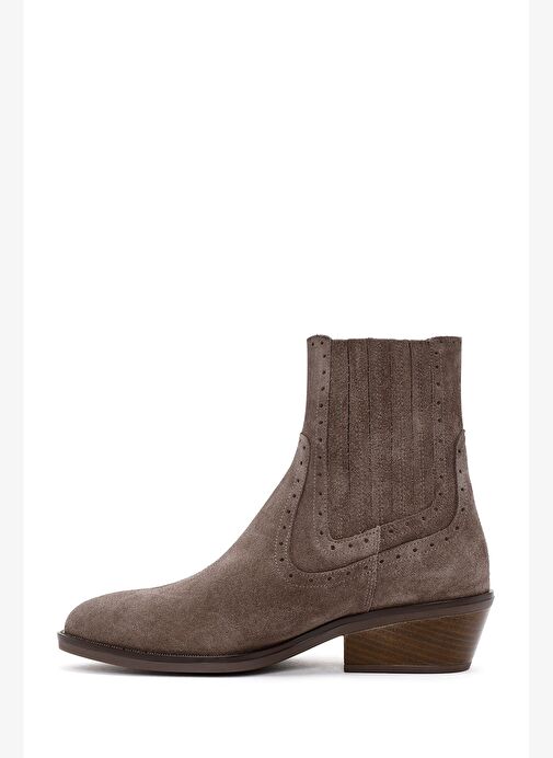 Kadın Vizon Süet Deri Kovboy Bot 25WFD200510 - Görsel 3