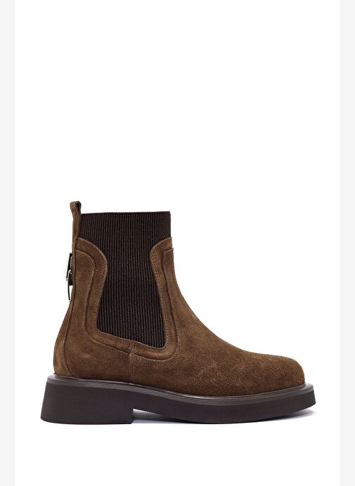 Kadın Taba Süet Deri Chelsea Bot 25WFD200310 - Görsel 2