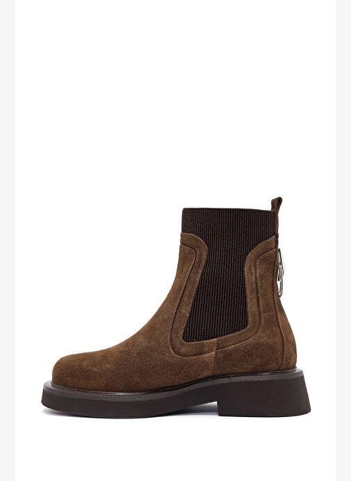 Kadın Taba Süet Deri Chelsea Bot 25WFD200310 - Görsel 3