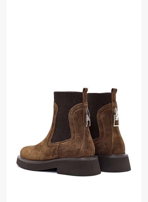 Kadın Taba Süet Deri Chelsea Bot 25WFD200310 - Görsel 7