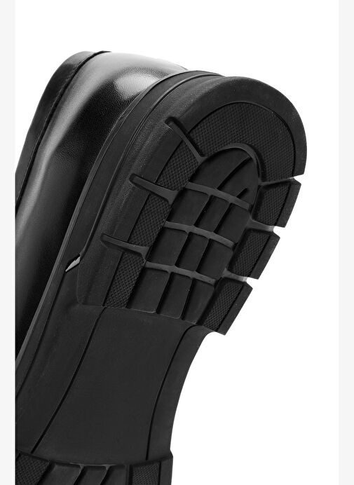 Erkek Siyah Tokalı Deri Casual Loafer 25WFD690918 - Görsel 9