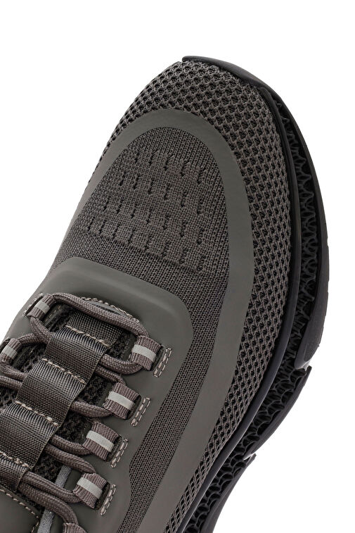 Derimod Zero Erkek Gri Kalın Tabanlı Bağcıklı Kumaş Sneaker 24WFD69106F - Görsel 3