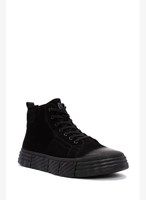 Erkek Siyah Fermuarlı Nubuk Spor Bot 25WFD6920V3 - Görsel 8