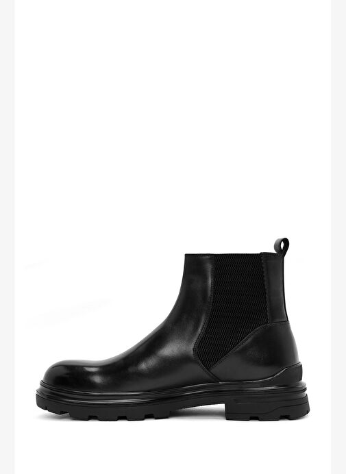 Erkek Siyah Deri Chelsea Bot 25WFD692818 - Görsel 3