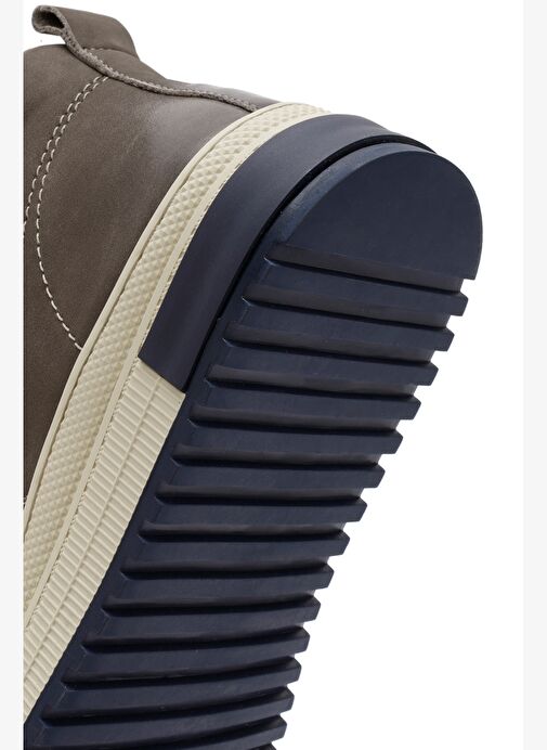 Erkek Vizon Fermuarlı Nubuk Deri Spor Bot 25WFD6929V3 - Görsel 9