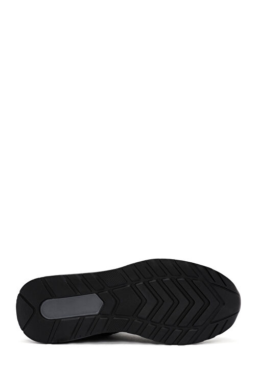 Erkek Siyah Fermuarlı Kalın Tabanlı Deri Casual Bot 24WFD693010 - Görsel 6