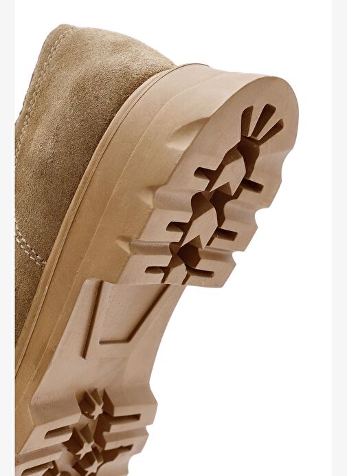 Kadın Vizon Bağcıklı Süet Deri Maskülen Ayakkabı 25AFD420010 - Görsel 9