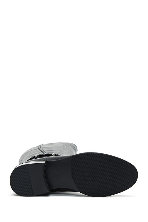 Derimod Derimod Kadın Siyah Fermuarlı Aksesuar Detaylı Deri Çizme 24WFD280618 Bot | Boyner Siyah - 7. görsel