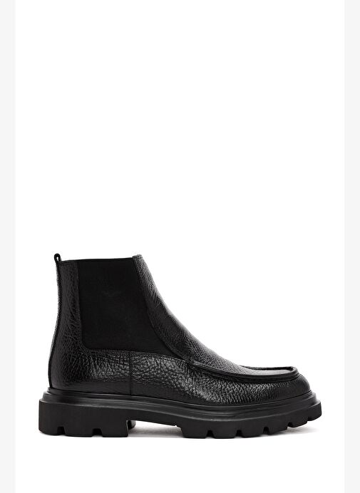 Erkek Siyah Deri Chelsea Bot 25WFD6709FT - Görsel 2