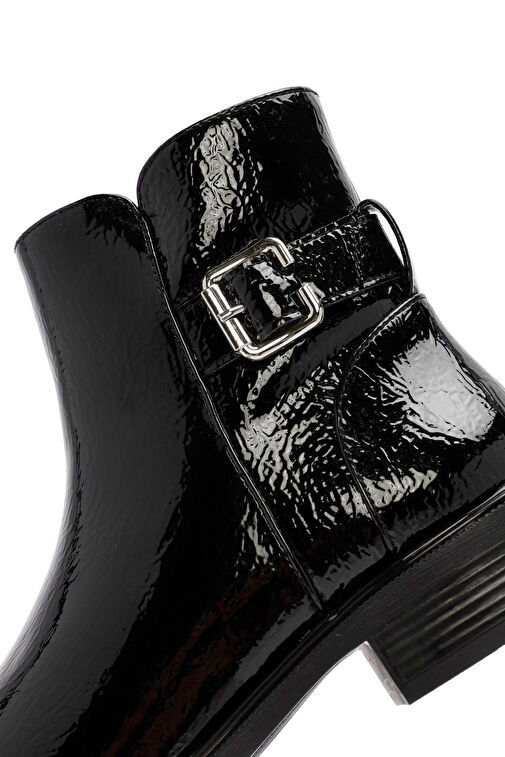 Kadın Siyah Fermuarlı Rugan Bot 24WFE401516 - Görsel 9