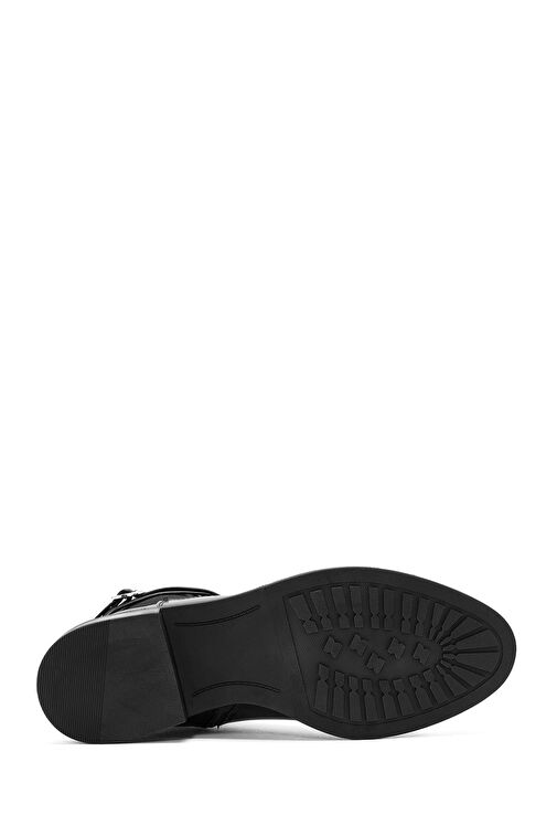 Kadın Siyah Fermuarlı Toka Detaylı Bot 24WFE401618 - Görsel 6