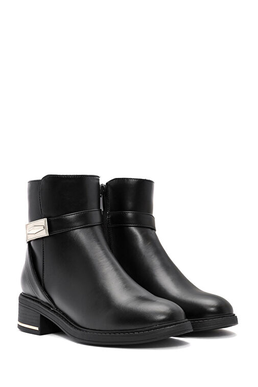 Derimod Derimod Kadın Siyah Fermuarlı Toka Detaylı Bot 24WFE401918 | Boyner Siyah - 5. görsel