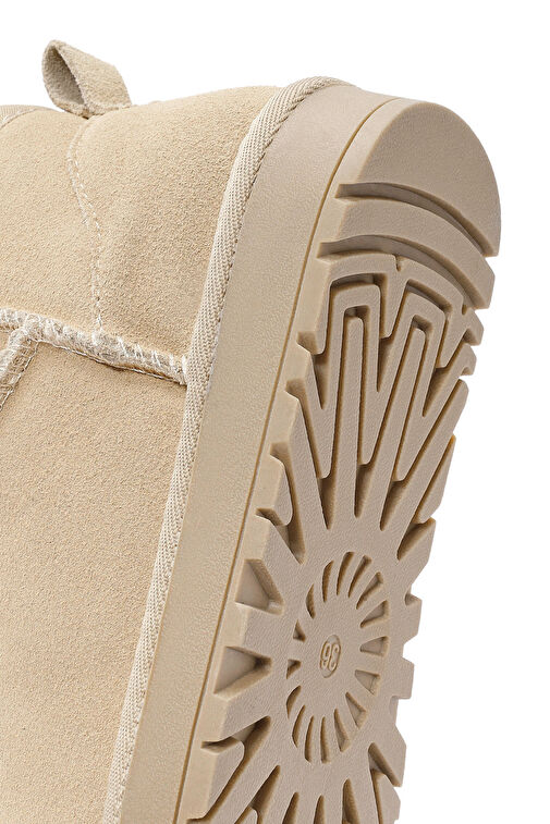Kadın Krem Kısa Süet Bot 24WFD405310 - Görsel 9