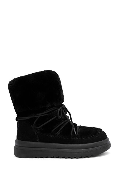 Derimod Derimod Kadın Siyah Kürk Detaylı Deri Bot 24WFD405414 | Boyner Siyah - 2. görsel