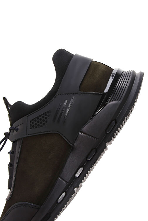 Derimod Haki-Siyah Erkek Nubuk Sneaker 24WFD6762V3 - Görsel 4
