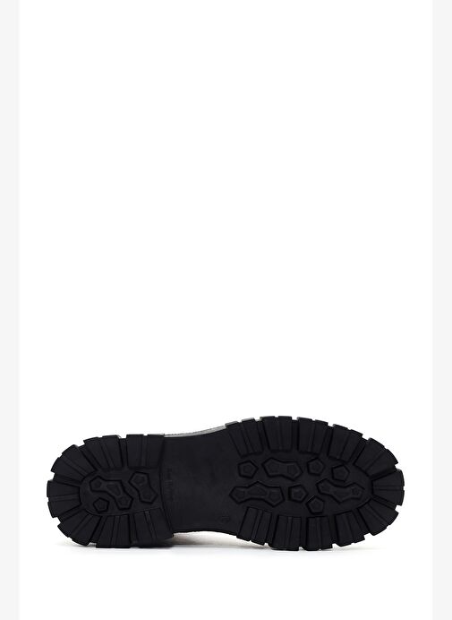 Erkek Siyah Fermuarlı Deri Postal Bot 25WFD7007FT - Görsel 6