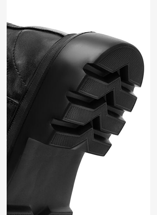 Erkek Siyah Deri Casual Chelsea Bot 25WFD680718 - Görsel 9