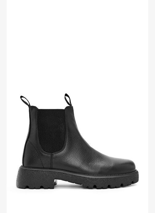 Erkek Siyah Deri Chelsea Bot 25WFD6820FT - Görsel 2