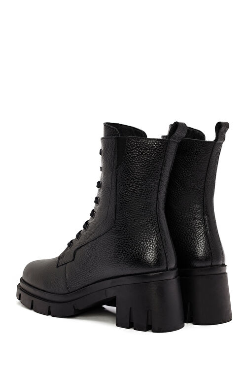 Derimod Derimod Kadın Siyah Fermuarlı Kalın Topuklu Deri Bot 24WFD4141FT | Boyner Siyah - 8. görsel