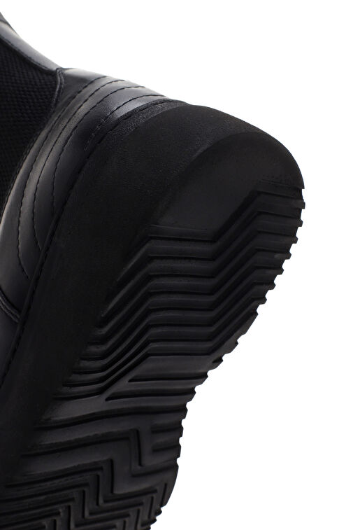 Erkek Siyah Deri Chelsea Bot 24WFD630818 - Görsel 9