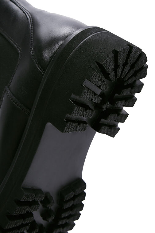 Kadın Siyah Deri Chelsea Bot 24WFD235618 - Görsel 9