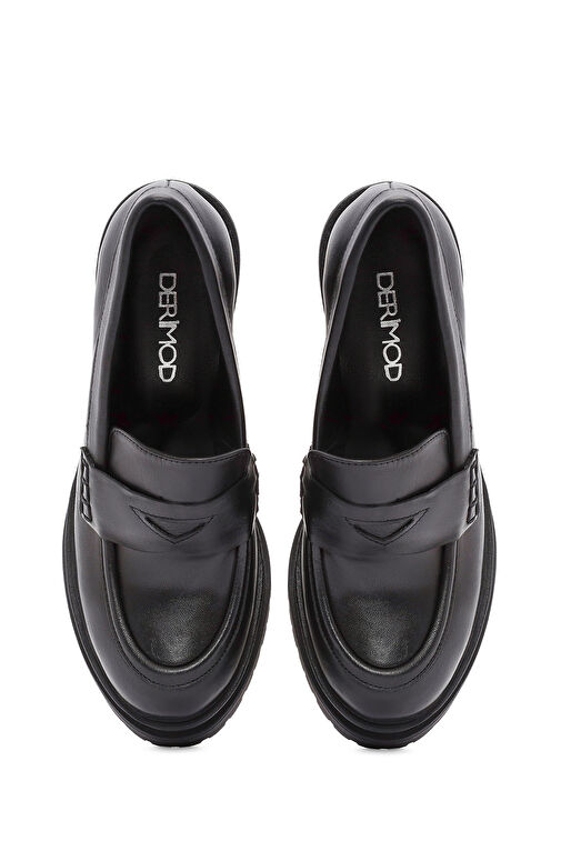 Derimod Derimod Siyah Kadın Deri Loafer 24WFD180918 | Boyner Siyah - 9. görsel