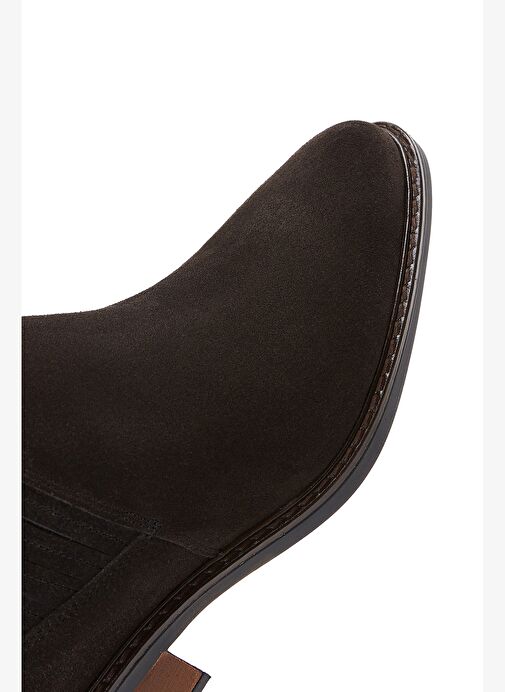 Kadın Antrasit Süet Deri Chelsea Bot 25WFD160410 - Görsel 8