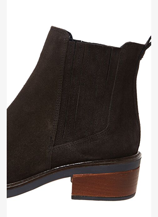 Kadın Antrasit Süet Deri Chelsea Bot 25WFD160410 - Görsel 9