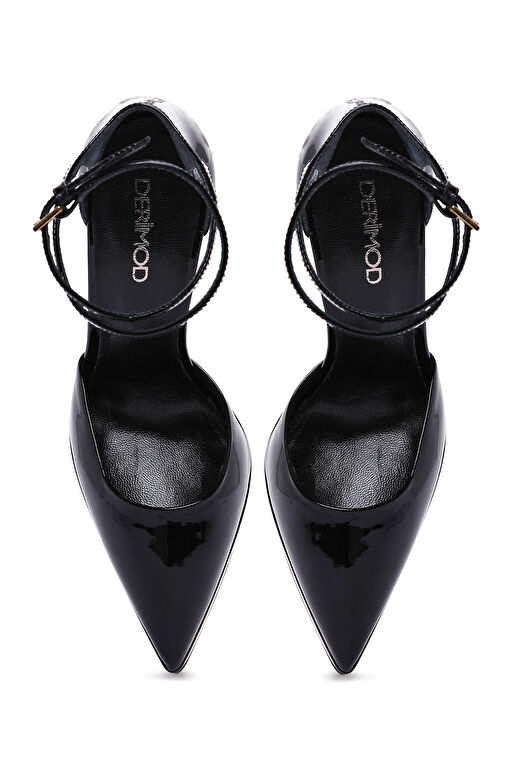 Derimod Derimod Kadın Siyah Bilekten Tokalı Platform Topuklu Rugan Deri Ayakkabı 24WFD120116 Abiye Ayakkabı | Boyner Siyah - 8. görsel