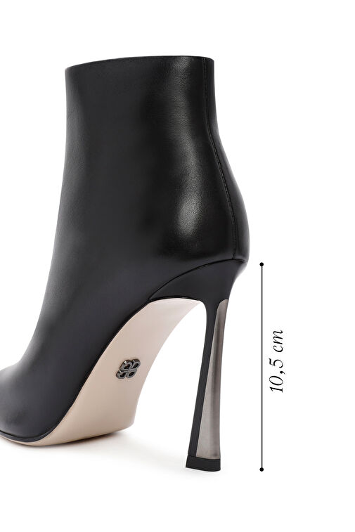 Derimod Derimod Kadın Siyah Fermuarlı İnce Topuklu Deri Bot 24WFD490618 | Boyner Siyah - 3. görsel