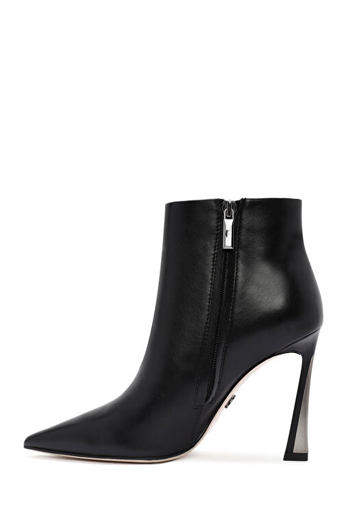 Derimod Derimod Kadın Siyah Fermuarlı İnce Topuklu Deri Bot 24WFD490618 | Boyner Siyah - 5. görsel