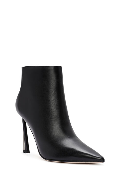 Derimod Derimod Kadın Siyah Fermuarlı İnce Topuklu Deri Bot 24WFD490618 | Boyner Siyah - 9. görsel