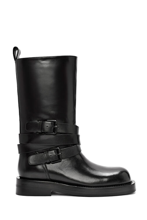 Derimod Derimod Kadın Siyah Tokalı Biker Deri Bot 24WFD490918 | Boyner Siyah - 2. görsel