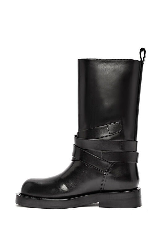 Derimod Derimod Kadın Siyah Tokalı Biker Deri Bot 24WFD490918 | Boyner Siyah - 5. görsel