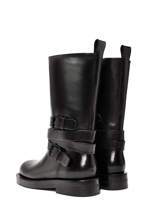 Derimod Derimod Kadın Siyah Tokalı Biker Deri Bot 24WFD490918 | Boyner Siyah - 8. görsel