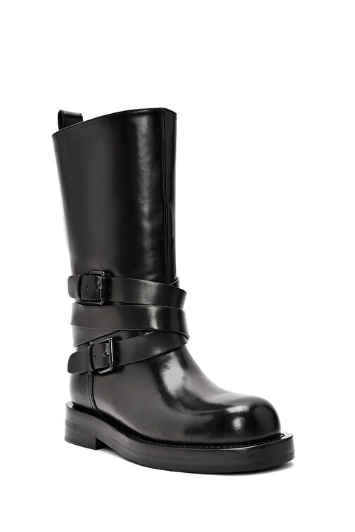 Derimod Derimod Kadın Siyah Tokalı Biker Deri Bot 24WFD490918 | Boyner Siyah - 9. görsel