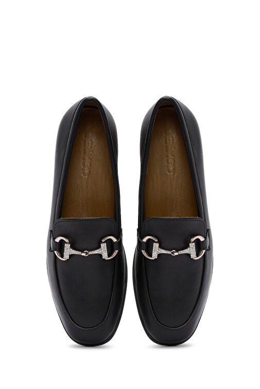 Derimod Derimod Siyah Kadın Deri Loafer 24WFD360518 | Boyner Siyah - 8. görsel