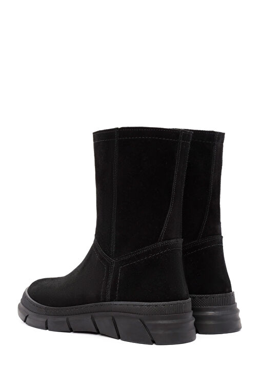 Derimod Derimod Kadın Siyah Fermuarlı Süet Deri Comfort Bot 24WFD361010 | Boyner Siyah - 7. görsel