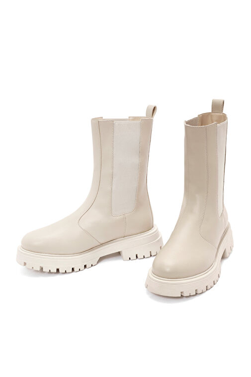 Derimod Derimod Kadın Krem Chelsea Bot 24WFE252818 | Boyner Krem - 4. görsel