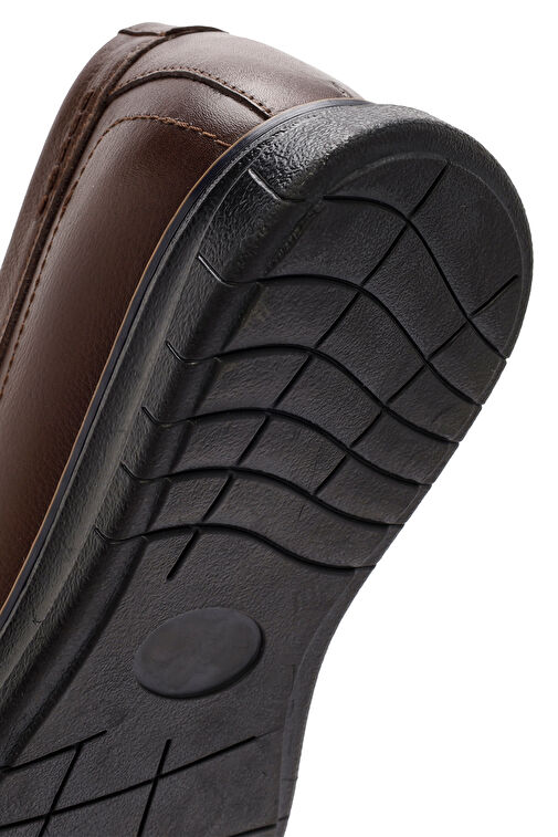 Erkek Kahverengi Bağcıklı Deri Casual Ayakkabı 24WFD7107FT - Görsel 9