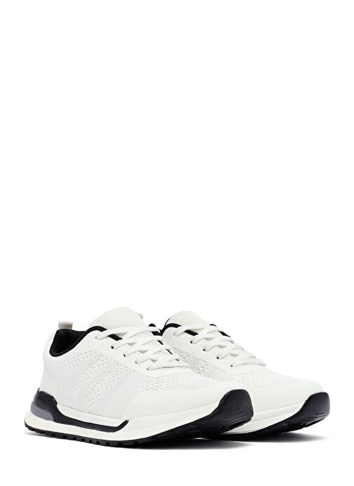 Derimod Derimod Zero Erkek Beyaz Bağcıklı Kumaş Sneaker 25SFD69006F | Boyner Beyaz - 4. görsel