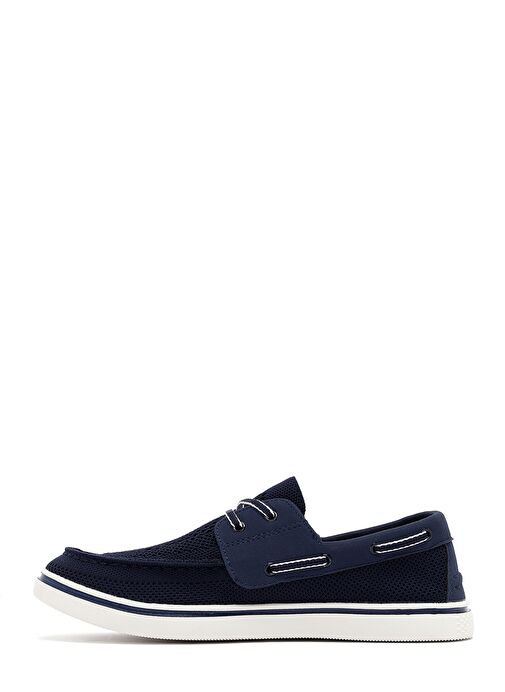 Derimod Zero Erkek Lacivert Bağcıklı Kumaş Casual Ayakkabı 25SFD69016F - Görsel 3