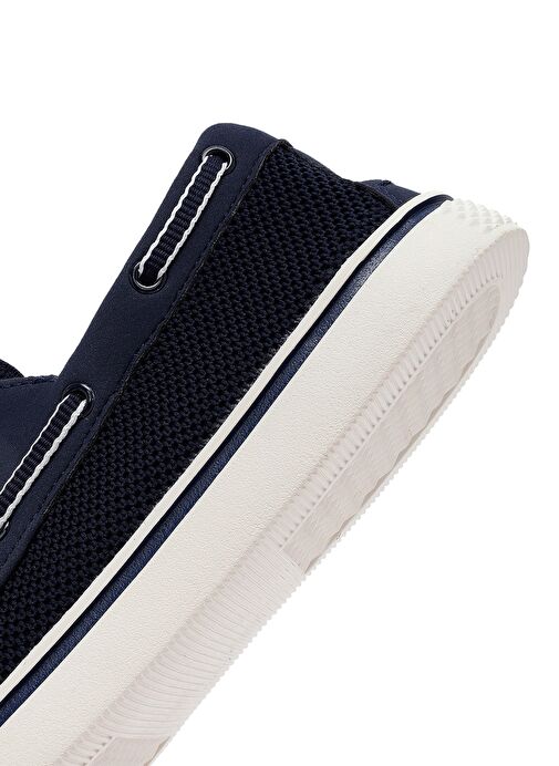 Derimod Zero Erkek Lacivert Bağcıklı Kumaş Casual Ayakkabı 25SFD69016F - Görsel 9