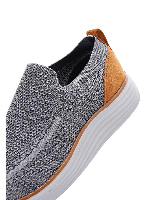 Derimod Zero Erkek Gri Kalın Tabanlı Sneaker 25SFD69026F - Görsel 8