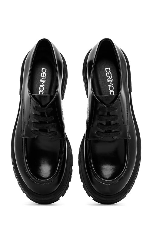 Derimod Siyah Kadın Deri Loafer 24WFD184922 - Görsel 8