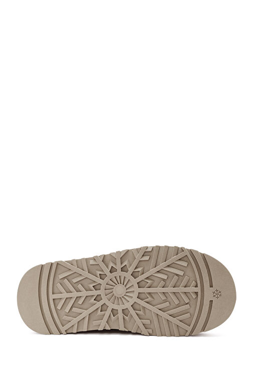 Derimod Derimod Kadın Vizon Kürk Detaylı Kalın Tabanlı Süet Deri Bot 24WFD478310 | Boyner Vizon - 6. görsel