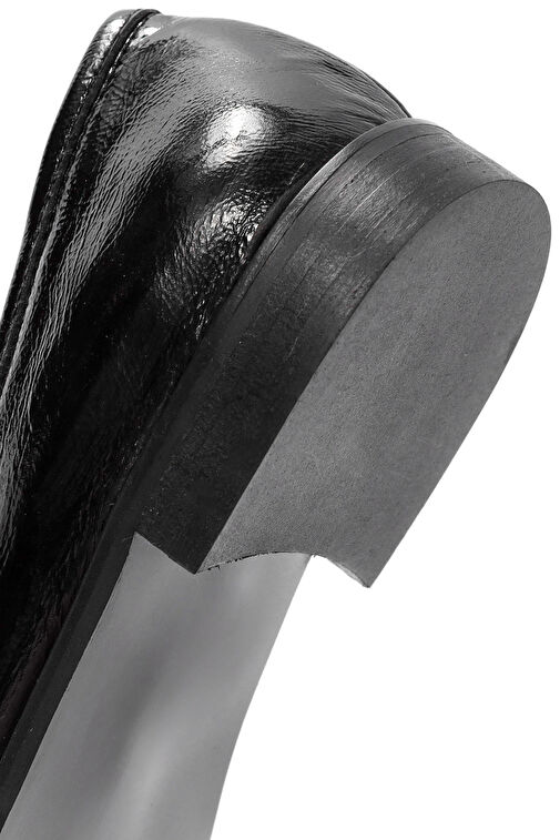 Derimod Siyah Kadın Deri Loafer 24WFD161716 - Görsel 9