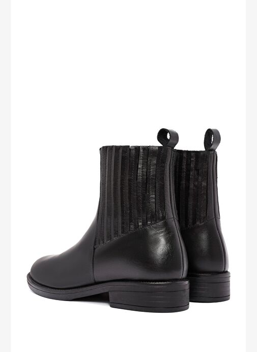Kadın Siyah Deri Chelsea Bot 25AFD160118 - Görsel 7